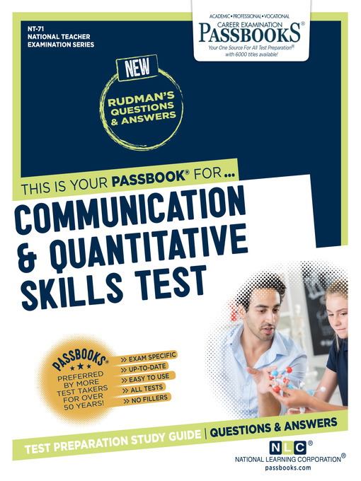 Cover image for Communication and Quantitative Skills Test